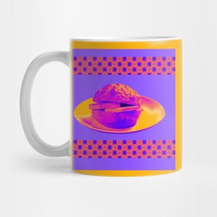 Pineapple Bun - Funky Hong Kong Street Food - Pop Art Neon Purple Mug